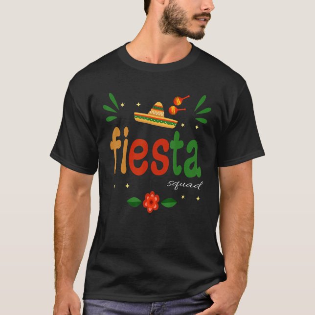 T-shirt Groovy Fiesta Squad Cinco De Mayo Mexican Fiesta 5 (Devant)