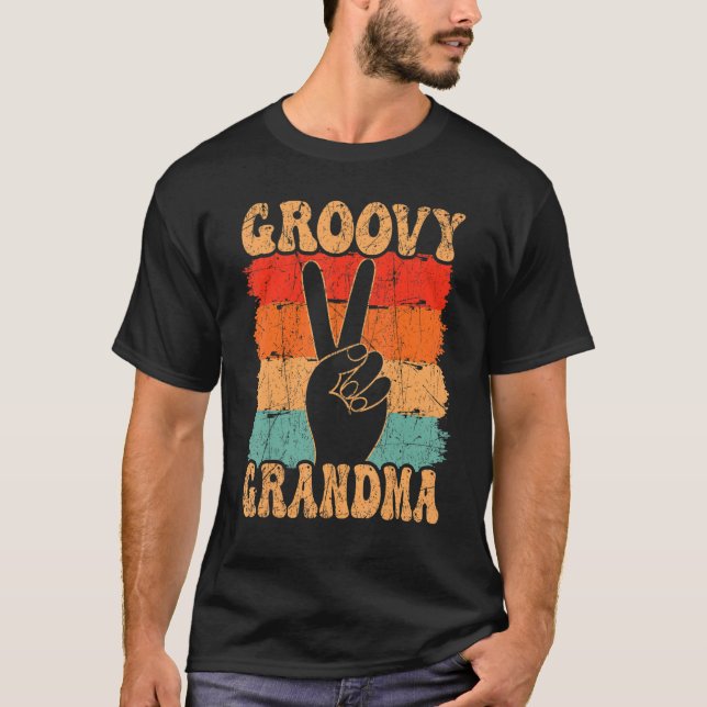 T-shirt Groovy Grandma 70s Aesthetic Nostalgia 1970's Retr (Devant)