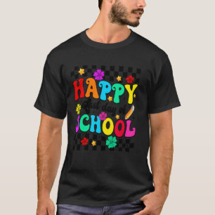 T-shirt Groovy Happy Dernier Jour Tie Dye Étudiant Fin De