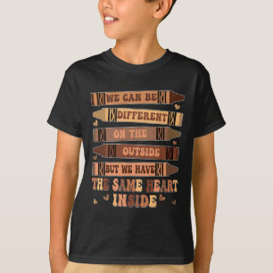 T-shirt Groovy Même Cœur À L'Intérieur Mois De L'Histoire
