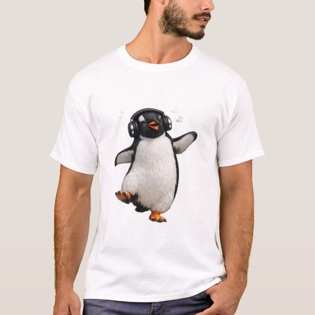 T-shirt Groovy Penguin (Devant)