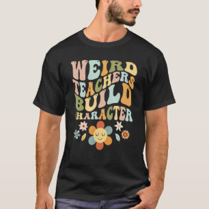 T-shirt Groovy Rétro Drôle Professeur Construire Personnag