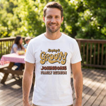 Groovy Rétro Garder la Réunion de Famille Nom Pers