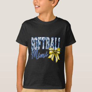 T-shirt Groovy Softll Mimi Bleu Chinoiserie Coquette Nœud