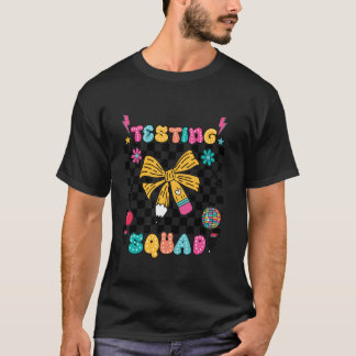 T-shirt Groovy Test Day Testing Squad Teacher Student Kids