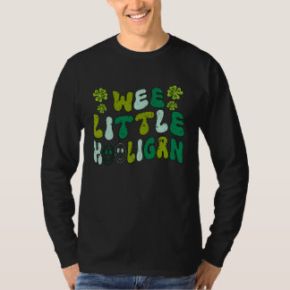 T-shirt Groovy WEE LITTLE HOOLIGAN Kids St Patrick s Day B