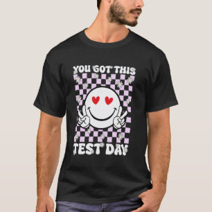 T-shirt Groovy You Got This Visage Souriant Enseignant Élè