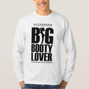 T-shirt Gros Amant de gros bottes avec le nom Black on Lig