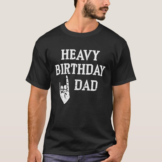 T-shirt Gros anniversaire Papa Grunge Viking et Metal Rock (Devant)