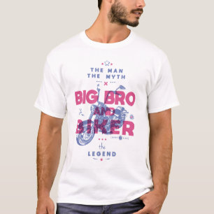 T-shirt Gros brasserie et vélo l'homme le mythe la légende