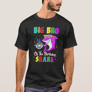 T-shirt Gros Bro Du Requin Anniversaire Famille Litt Anniv