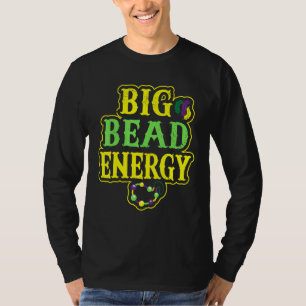 T-shirt Gros Carnaval d'énergie perlée drôle Vintage Mardi