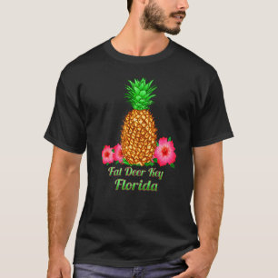 T-shirt Gros Cerf Key Florida Ananas Floral