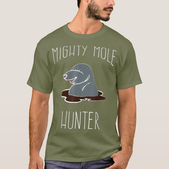 T-shirt Gros chasseur de taupe Rodent drôle (Devant)