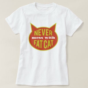 T-shirt Gros chat