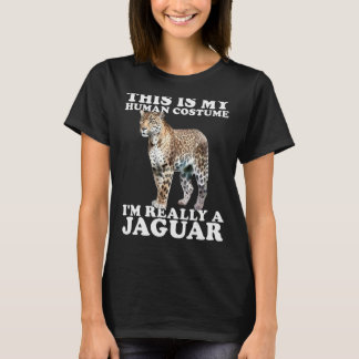 T-shirt Gros Chat sauvage Jaguar Jungle Animaux Costume de