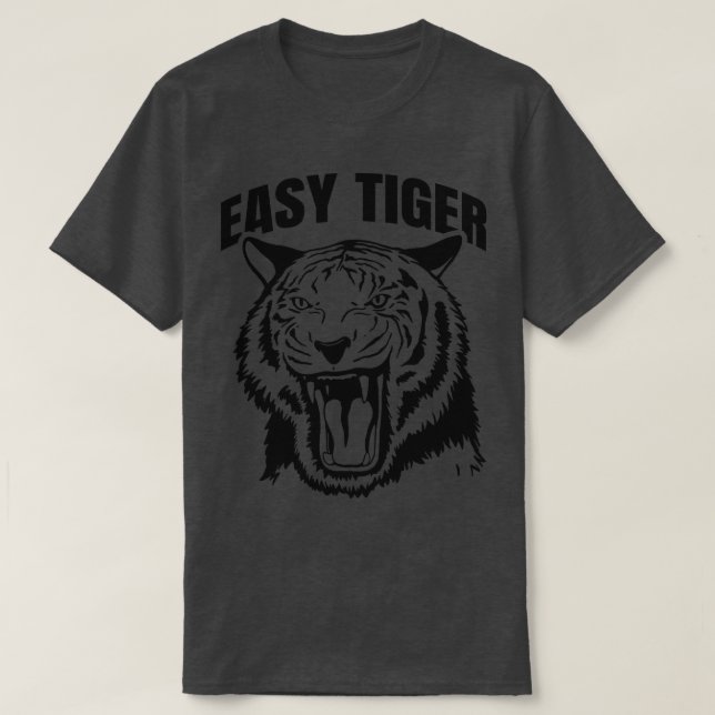T-shirt Gros chat Tiger Easy Funny (Design devant)