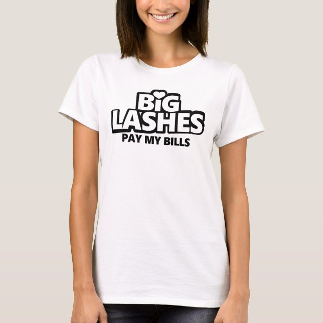 T-shirt Gros coups de coeur Payer mes factures (Devant)