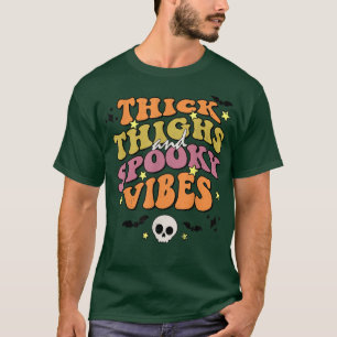 T-shirt Gros cuisses et Éffrayantes vibes Crâne Hallowee