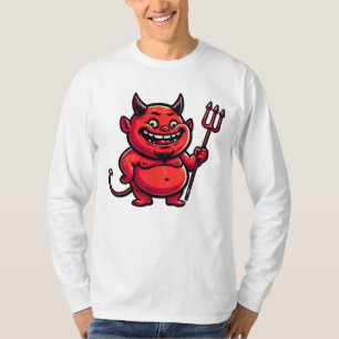 T-shirt gros dessin animé personnage diable