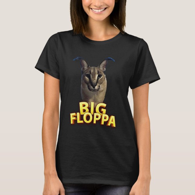 T-shirt gros Floppa caracal Chat (Devant)
