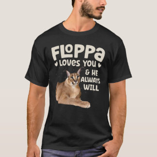 T-shirt Gros Floppa Caracal Chat Mème Floppa T'aime Il Tou