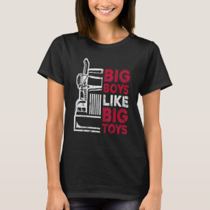 T-shirt Gros Garçons Comme Gros Jouets Chauffeur Camion Ca