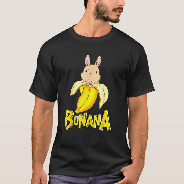 T-shirt Gros lapin de banane drôle (Devant)
