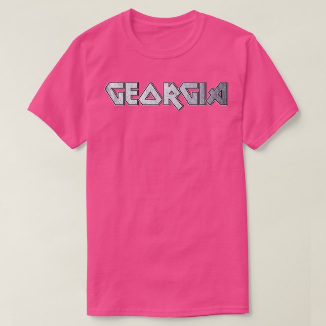 T-shirt Gros métal Géorgie (Design devant)