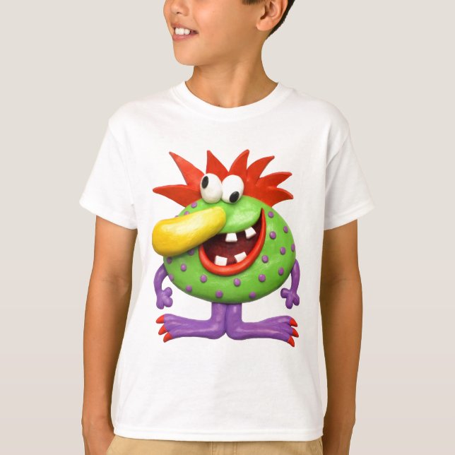 T-shirt Gros monstre à nez jaune (Devant)