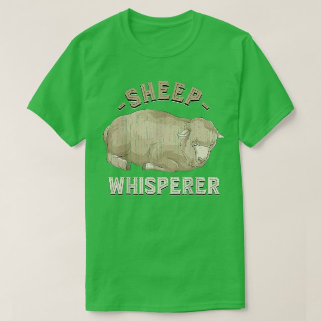 T-shirt Gros Mouton Whisperer Fermier Ferme Amoureux des a (Design devant)