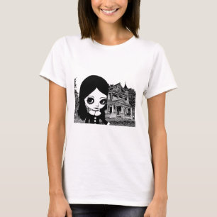 T-shirt Gros oeil Goth girl Maison hantée Art original
