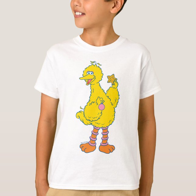 T-shirt Gros Oiseaux tenant des ornements de Noël (Devant)