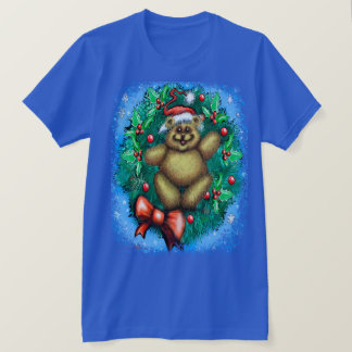T-shirt Gros ours en peluche de Noël