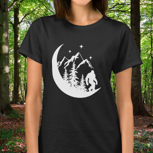 T-shirt Gros pied Sasquatch Squatchy Forest Mountains Moon
