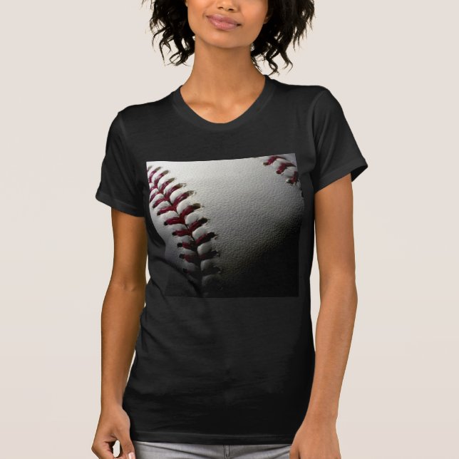 T-shirt Gros plan de base-ball (Devant)