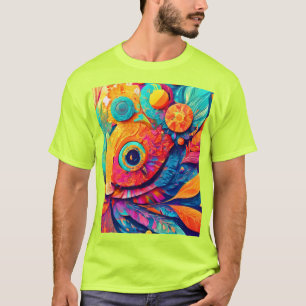 T-shirt Gros plan De La Feuille En Forme D'Oeil