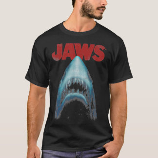 T-shirt Gros plan de l'affiche de cinéma Jaws