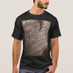 T-shirt Gros plan en cuir élégant : Motif texturé