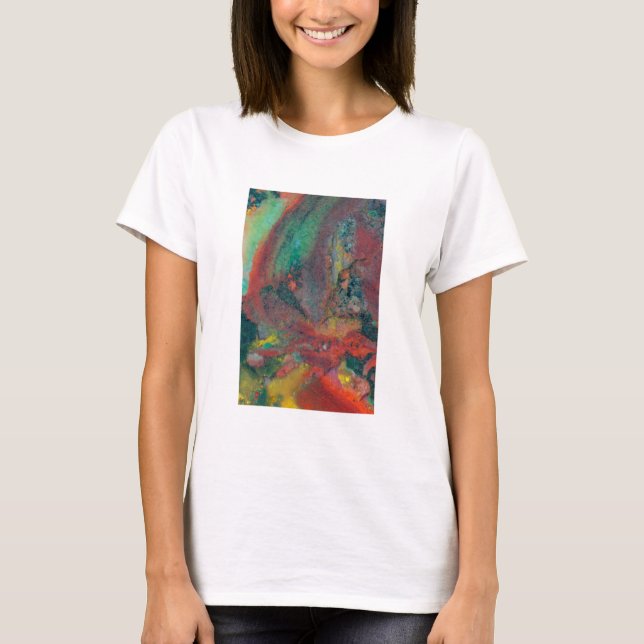 T-shirt Gros plan sur un jaspe de Noël (Devant)