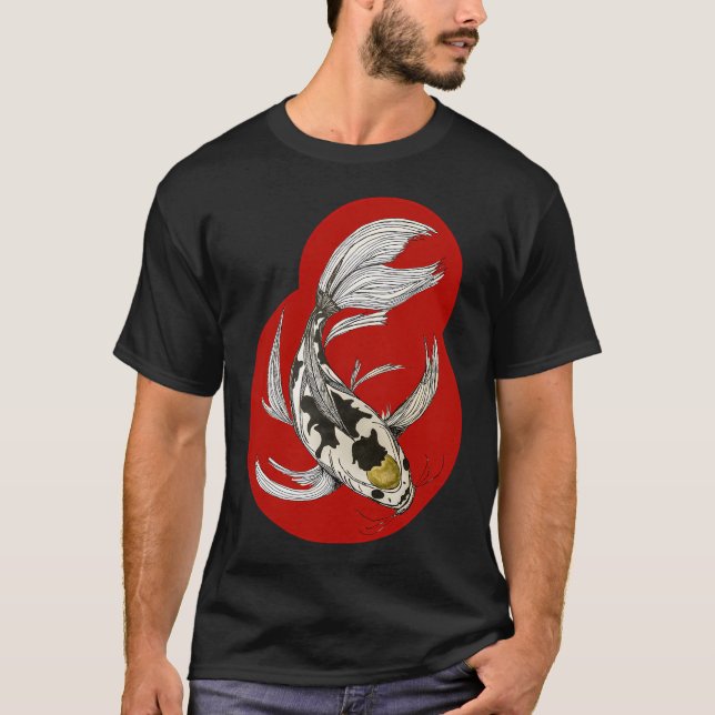 T-shirt Gros poisson dans une petite mare (Devant)