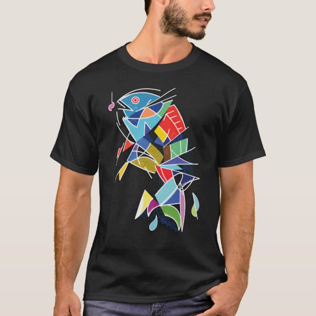 T-shirt Gros Poisson Petit Appât (Devant)