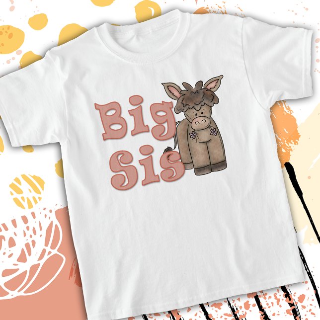 T-shirt Gros Sis Cute Donkey Burids (Créateur téléchargé)