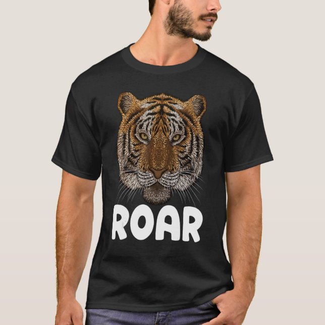T-shirt Gros Tigre Gros Chat Enfants Tiger Animal Mème Tig (Devant)