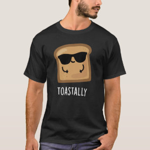 T-shirt Gros toast Funny Pain Pun Dark BG