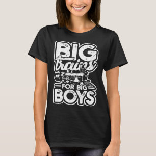 T-shirt Gros trains pour grands garçons Modèles de train e