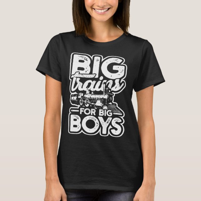 T-shirt Gros trains pour grands garçons Modèles de train e (Devant)