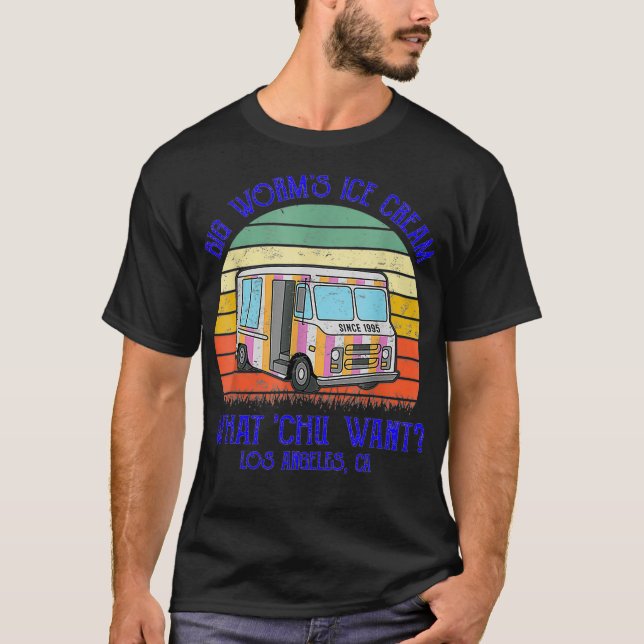 T-shirt Gros vers crème glacée Ce que Chu veut _8 (Devant)