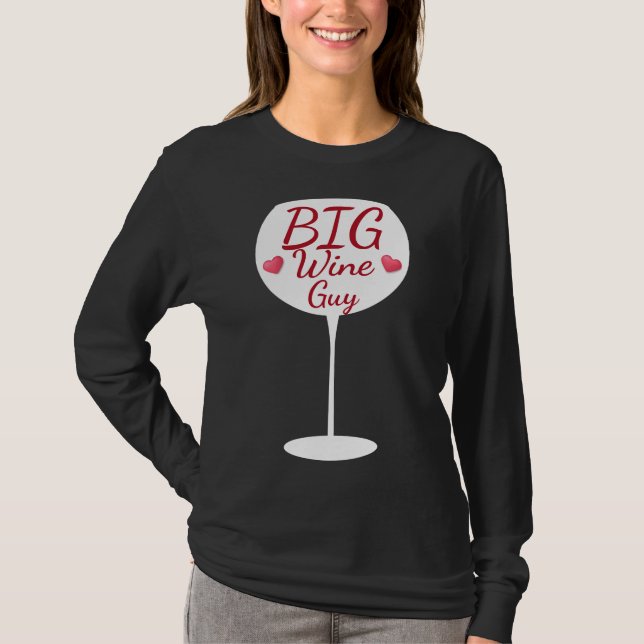 T-shirt Gros Vin Guy Vin Verre Typographie (Devant)