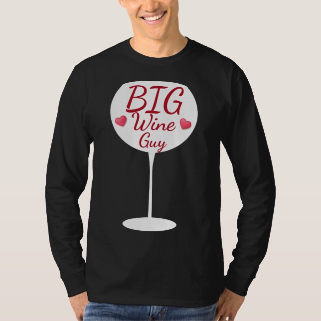 T-shirt Gros Vin Guy Vin Verre Typographie (Devant)